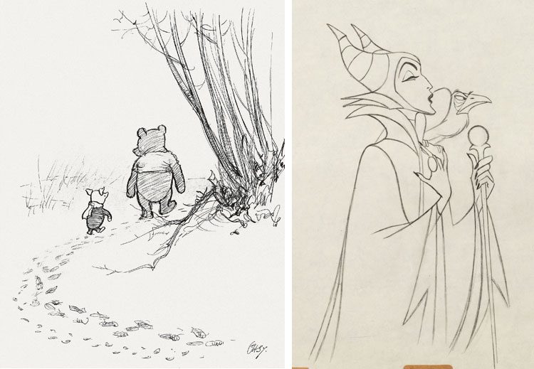 Pooh, Sotheby's & Maleficent, Heritage.