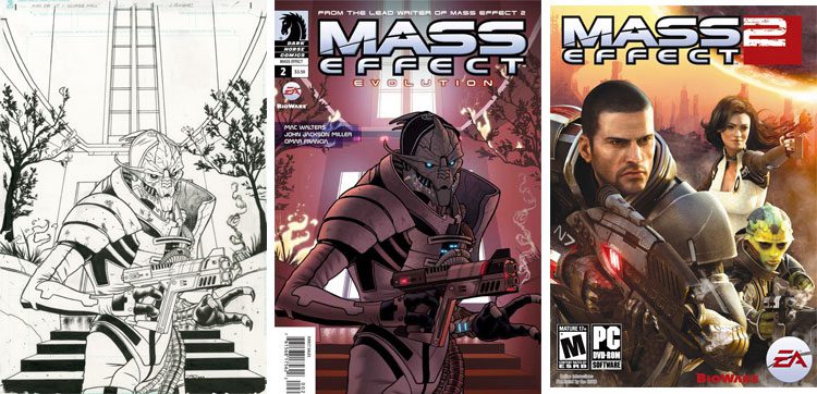Mass Effect - oryginalna okładka.