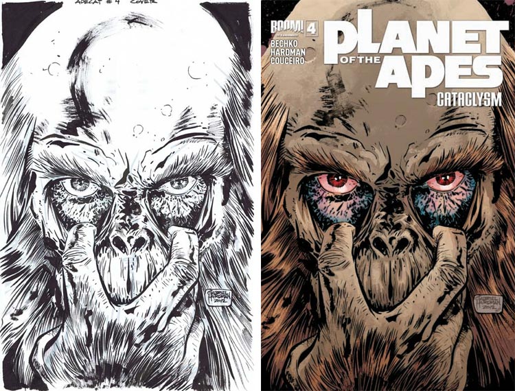 Gabriel Hardman, Planet Of The Apes: Cataclysm #4.
