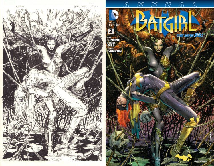 Clay Mann, Batgirl. Annual #2 - original cover art.